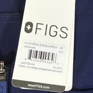 FIGS Catarina Scrub Jumpsuit Navy Blue Technical Collection W23SW2056 M thumbnail 2