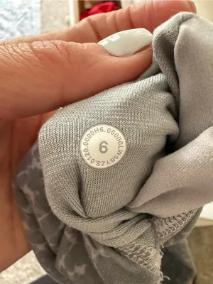 lululemon athletica women’s Charcoal Gray Patterned Leggings thumbnail 4
