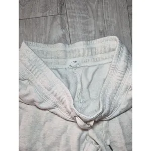 aerie Light Gray Sweatpants  Drawstring Joggers Xs thumbnail 4