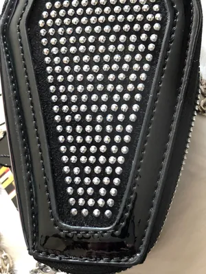 Coffin Studded Shoulder Bag W/Chain NEW! thumbnail 4