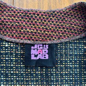 90s VTG JGs Mad Lab Staley Gretzinger Cardigan Sweater Lagenlook Wearable Art thumbnail 2