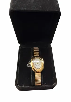 NWOT Heaven Mayhem Gold Tone Oval Watch thumbnail 1