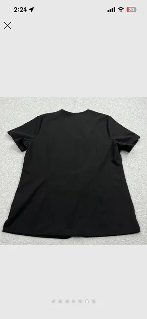 Black FIGS Scrub Top thumbnail 6
