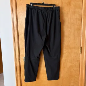 Lululemon Pleated Tapered Crop Pants Womens 12 Black High Rise Side Zip W5CTYS thumbnail 5