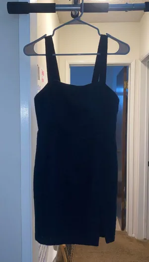 Abercrombie Black Tweed Slip Mini Dress thumbnail 4