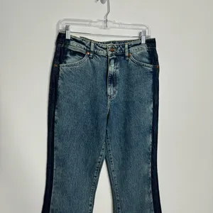 NWT Wrangler Westward 626 Two‎ tone ColorBlockHi Rise Bootcut Jeans Size 28 × 34 thumbnail 5