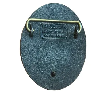 Smith Pacific Steel Dyna Brass Vintage Belt Buckle thumbnail 2