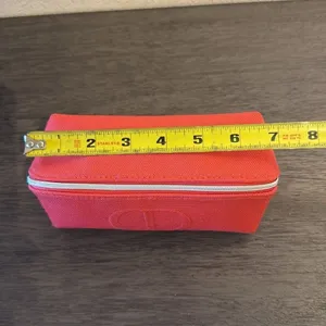 Christian Dior NWOT Coral Canvas Travel Cosmetic Vanity Case Makeup Jewelry Organizer D…‎ thumbnail 6