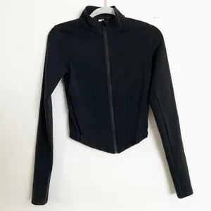 Alo Yoga Airbrush Corset Full Zip Jacket Black S thumbnail 2