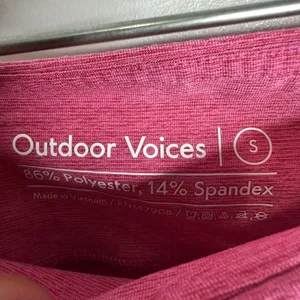 Women's Outdoor Voices‎ Size Small Pink High Waisted Full Length Leggings Yoga thumbnail 4
