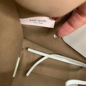 Kate Spade Sam Canvas Satchel Blazer Brown White Leather Trim Shoulder Bag Purse thumbnail 11
