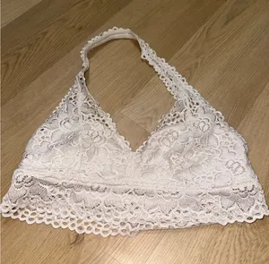 Aerie white halter bralette thumbnail 1