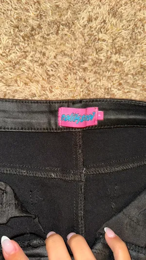 Edikted Pants Leather Flare thumbnail 2