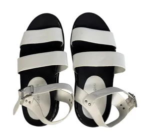 Madden‎ Girl Doral White Black Chunky Platform Strappy Sandals Women US 8.5 thumbnail 1