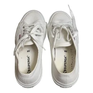 Superga White Canvas Cotu Classic Sneakers Men-6 Women 7.5 thumbnail 7