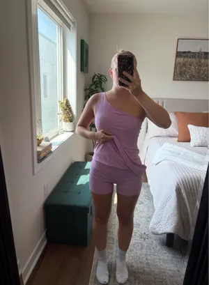 Abercrombie and Fitch One-Shoulder Traveler Mini Dress thumbnail 2