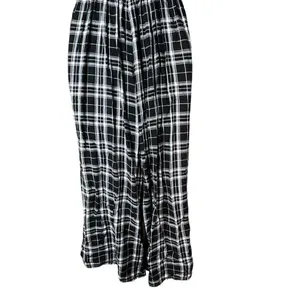 Hollister Black and White Plaid Jumpsuit Size Medium‎ thumbnail 8