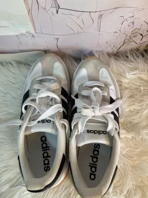 Adidas Women’s Cloudfoam White Black Gum Sneakers Size 5 Excellent Condition thumbnail 3