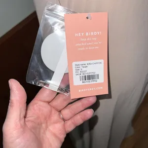 Birdy Grey Beautiful New Kira Taupe Chiffon Gown! thumbnail 7