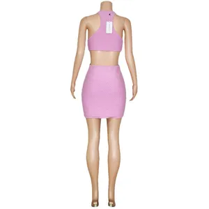 LOVERS + FRIENDS Francesca Knit Mini Dress, Bubble Gum Pink, Large thumbnail 11