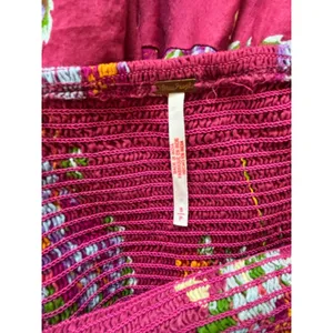 Free People Morning Glory Maxi Dress Small smocked lace boho cowgirl‎ maximalist thumbnail 9