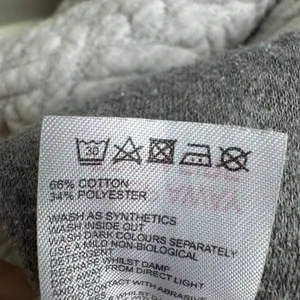 Whistles Light Gray Quilted Crewneck Jumper Size 8 US Medium thumbnail 8