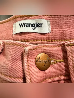 Wrangler Heritage high-rise straight-leg crop jeans dusty pink size 26 thumbnail 10