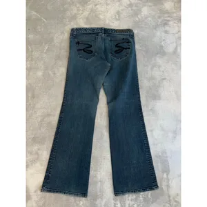 Women's Seven7 Blue Flare Jeans thumbnail 6