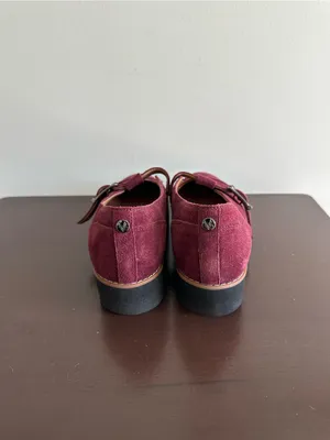 Vionic Women's Carmen T-Strap Loafer Suede Port Wine Size 6 thumbnail 5