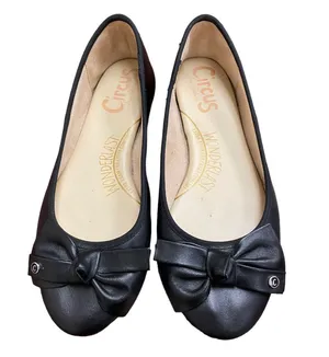 Circus by Sam Edelman Connie Leather Ballet Flat size 8 black thumbnail 1