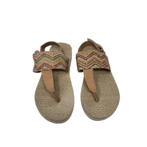 Luk Ees By Muk Luks Multicolor Slingback Casual Flats Thong Sandals Size 9 thumbnail 4