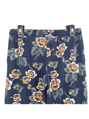 Vera Bradley Dottie Leaf Floral Pajama Set Navy Blue Size Medium thumbnail 6