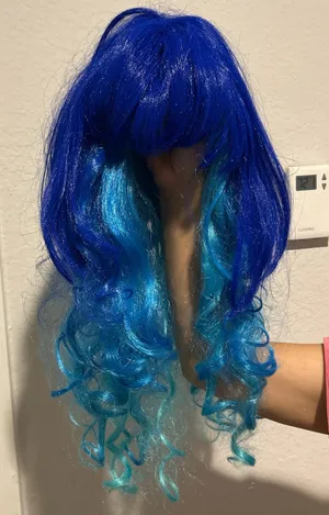 Halloween wig Blue Size undefined thumbnail 1