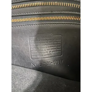 Vintage Coach Crossbody Bag Black Leather 9087 Made in USA thumbnail 6
