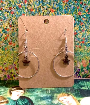 Star Earrings Silver thumbnail 1