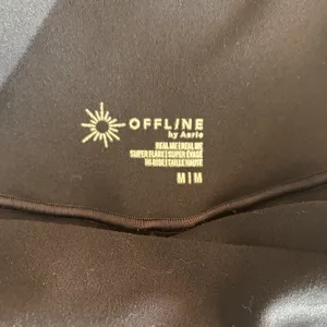 Aerie Black Flare Legging with crossover waist thumbnail 2