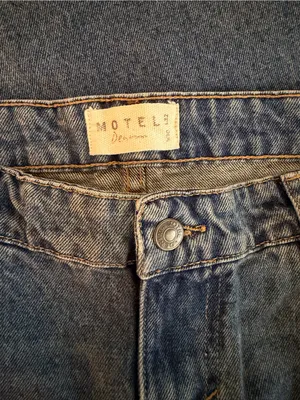 Motel Rocks medium wash wide-leg jeans thumbnail 2