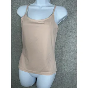 Vintage Bloomingdales‎ Small Womens Cami Top Light Pink Stretch 90s Scoop Neck thumbnail 3