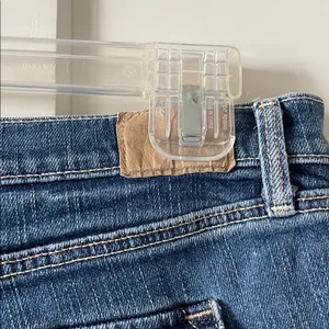 Abercrombie & Fitch Women’s Blue Denim Cutoff Shorts Distressed Hem - Stretch 6 thumbnail 4