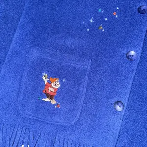 VTG 90s Disney Store Fleece Jacket Large Snow White Seven Dwarfs Embroidered thumbnail 3