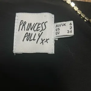 Princess Polly Rhinestone Bedazzle Straps Cowl Neck Handkerchief Top US 2 thumbnail 3