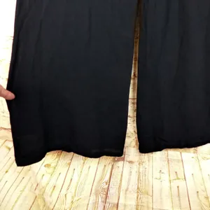 Reformation Pants Womens 8 Black Wide Leg High Rise Tie Belt Flowy Lined Boho thumbnail 7