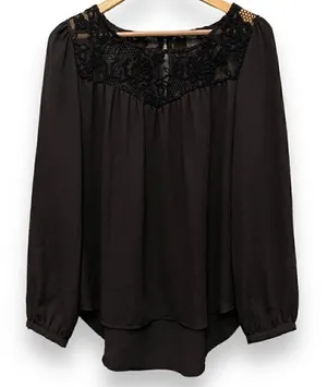 Sage 1/4 Lace Blouse thumbnail 1