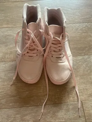 Vans Sk8-Hi Mono Blush Pink Canvas Women’s 7 High Top Sneaker thumbnail 1