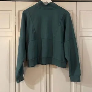 Universal thread green quarter zip pullover sweater crop XXL thumbnail 6