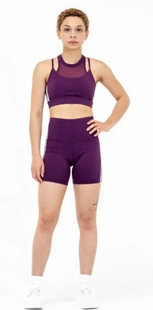 Barbell Cartel Legacy 5" Shorts Women's Large Orchid Purple Gym Athletic thumbnail 1