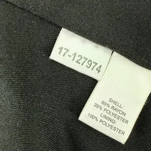 Ann Taylor LOFT Satin Trim Sleeveless A-Line Fit & Flare Little Black Dress Tuxedo Size14 thumbnail 8