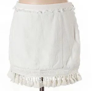 Free People White Fringe Skirt thumbnail 1