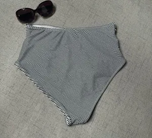 Cupshe High Rise Bikini Striped Swim Bottoms Large thumbnail 7