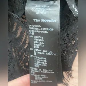 The Kooples Sport Flower Relief Lace Cami Y2K Cropped Tank Floral Detail thumbnail 9